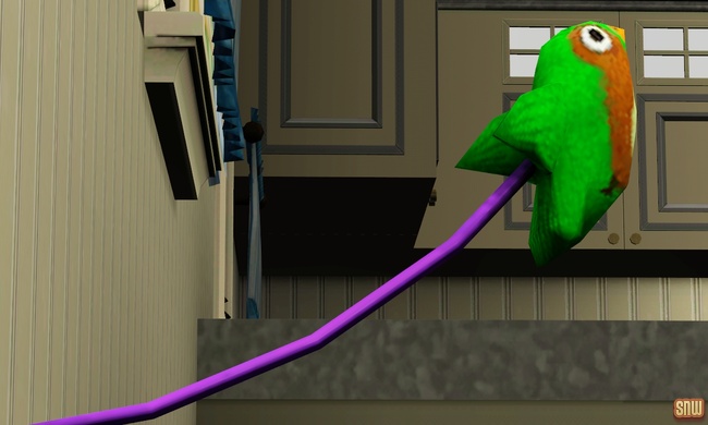 De Sims 3 Beestenbende: Wanhopig speelgoedvogeltje