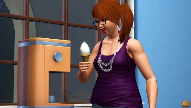 Koning Krokant Pro Friteuse en Vrieshap Pro IJsmachine (premium content voor De Sims 3)