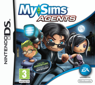 MySims Agents DS box art packshot