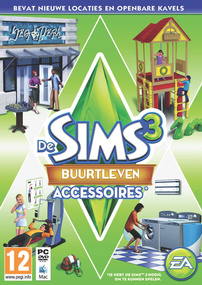 De Sims 3: Buurtleven Accessoires box art packshot