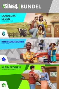 De Sims 4: Designerdroom Bundel (Landelijk Leven, Interieurdesigner, Klein Wonen Accessoires) cover box art packshot
