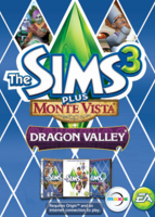 The Sims 3 Plus Monte Vista and Dragon Valley packshot box art