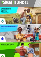 De Sims 4: Designerdroom Bundel (Landelijk Leven, Interieurdesigner, Klein Wonen Accessoires) cover box art packshot