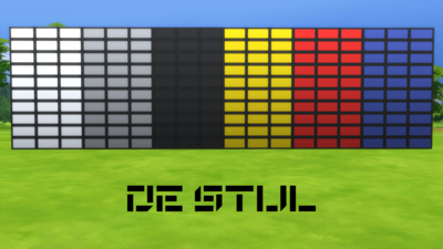 De Stijl Walls for The Sims 4