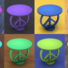 SNW Peace, Love &amp; Hippieness End Table Custom Content CC for The Sims 4