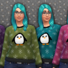 Women&#039;s Penguin Print Sweater