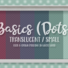 Basics Small Translucent Dots Wallpaper in White Wood