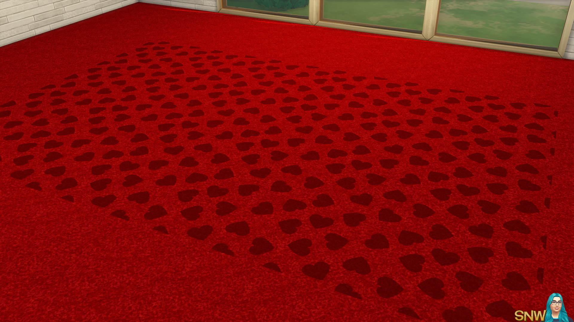 Valentine&#039;s Day 2018 / Love Carpets #8 (Hearts - Full - Small - Dark)