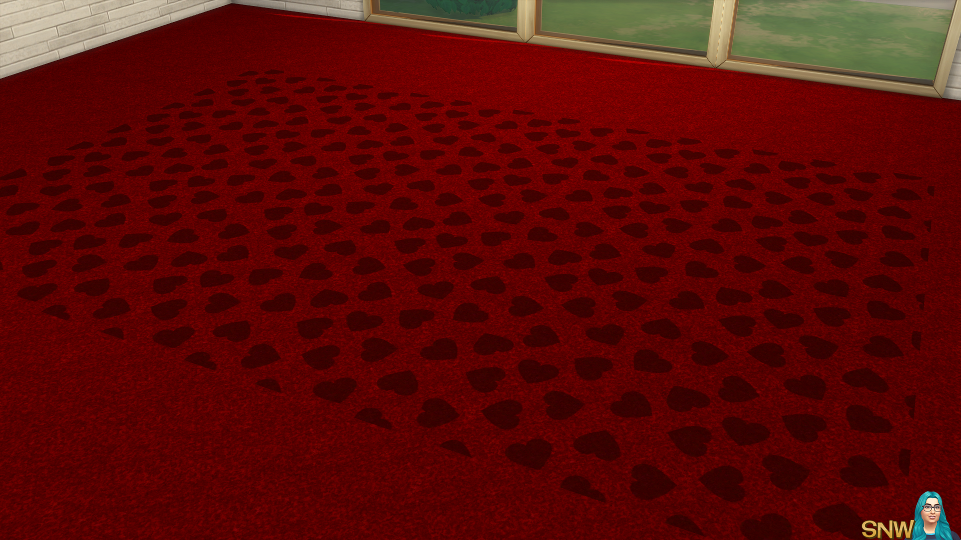 Valentine&#039;s Day 2018 / Love Carpets #8 (Hearts - Full - Small - Dark)