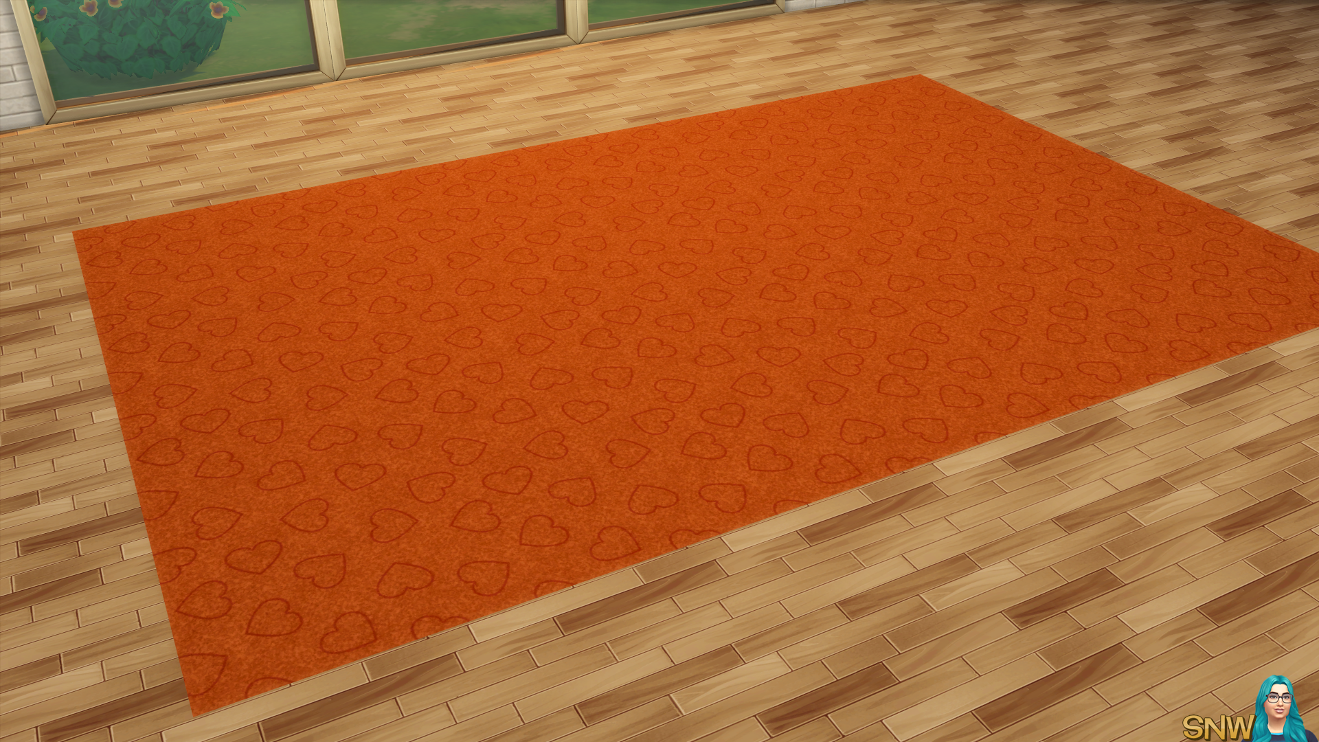 Valentine&#039;s Day 2018 / Love Carpets #9 (Hearts - Outline - Small - Dark)