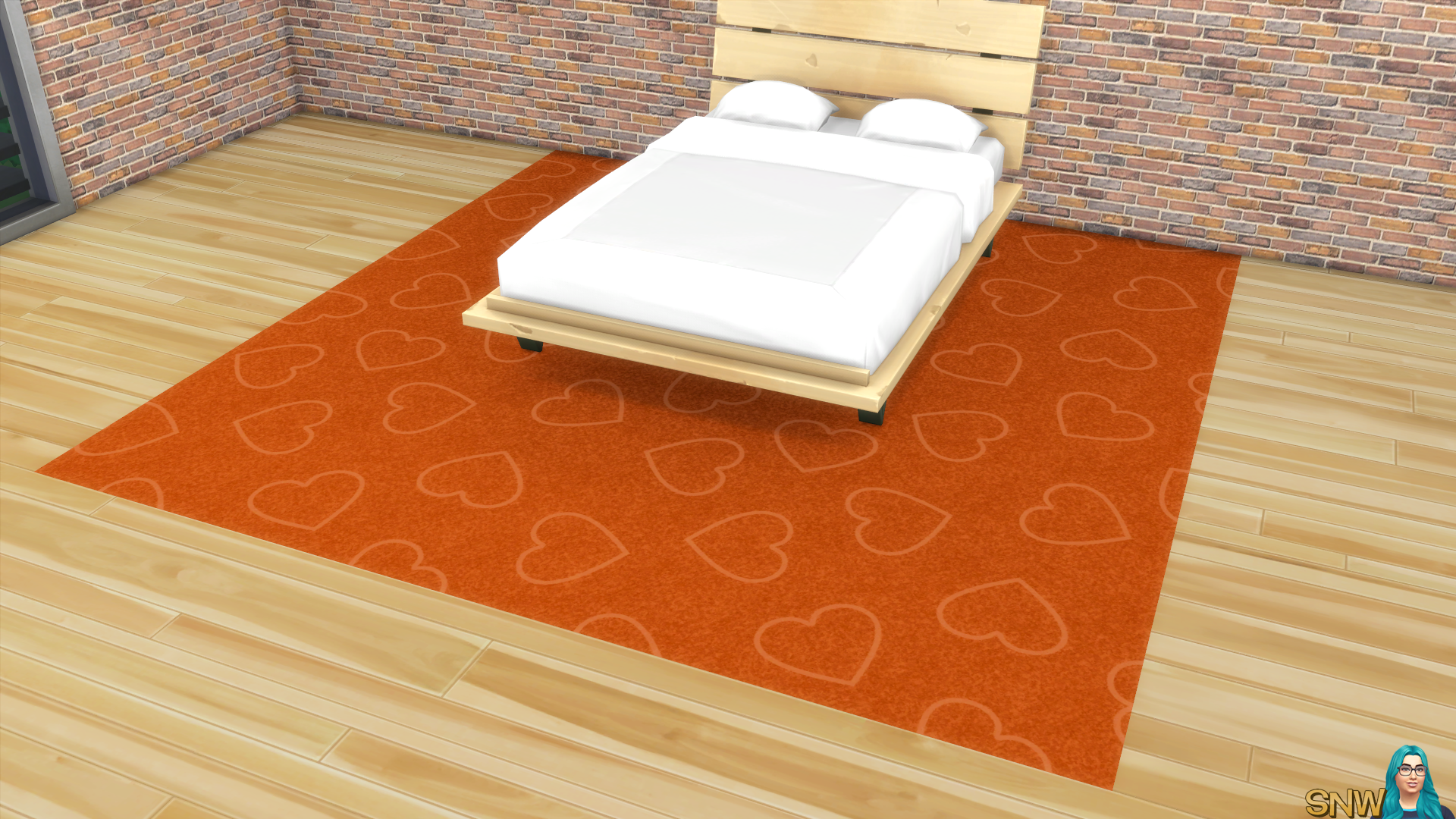 Valentine&#039;s Day 2018 / Love Carpets #3 (Hearts - Outline - Large - Light)