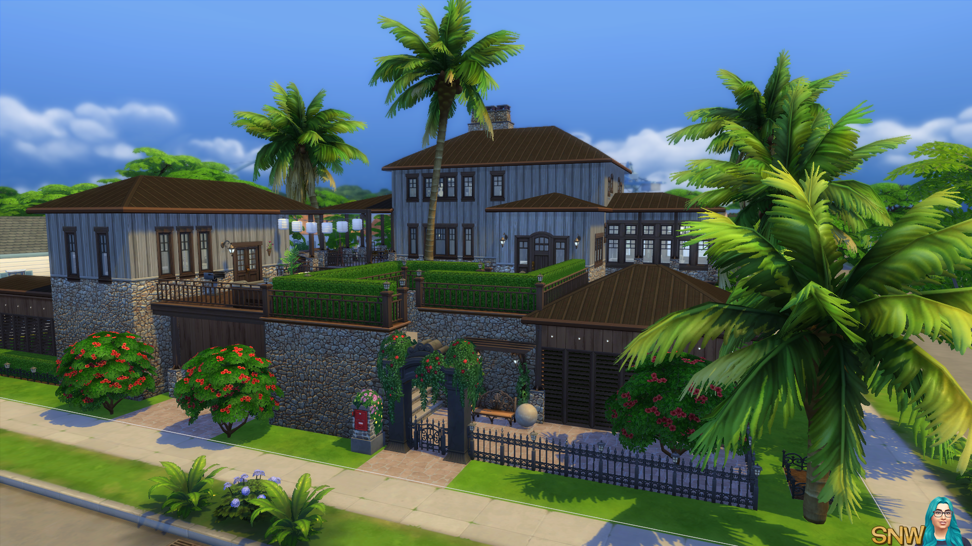 Fun &amp; Quirky house in The Sims 4