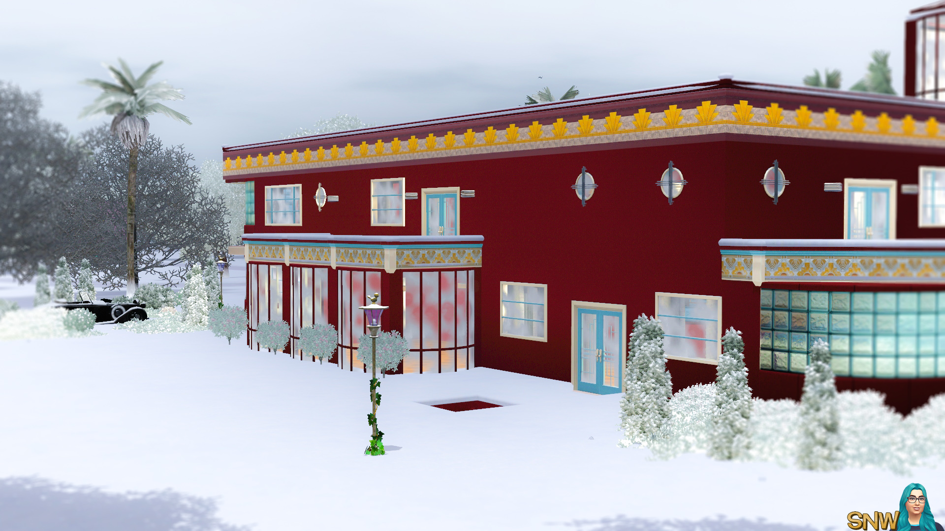 Christmas Art Deco House