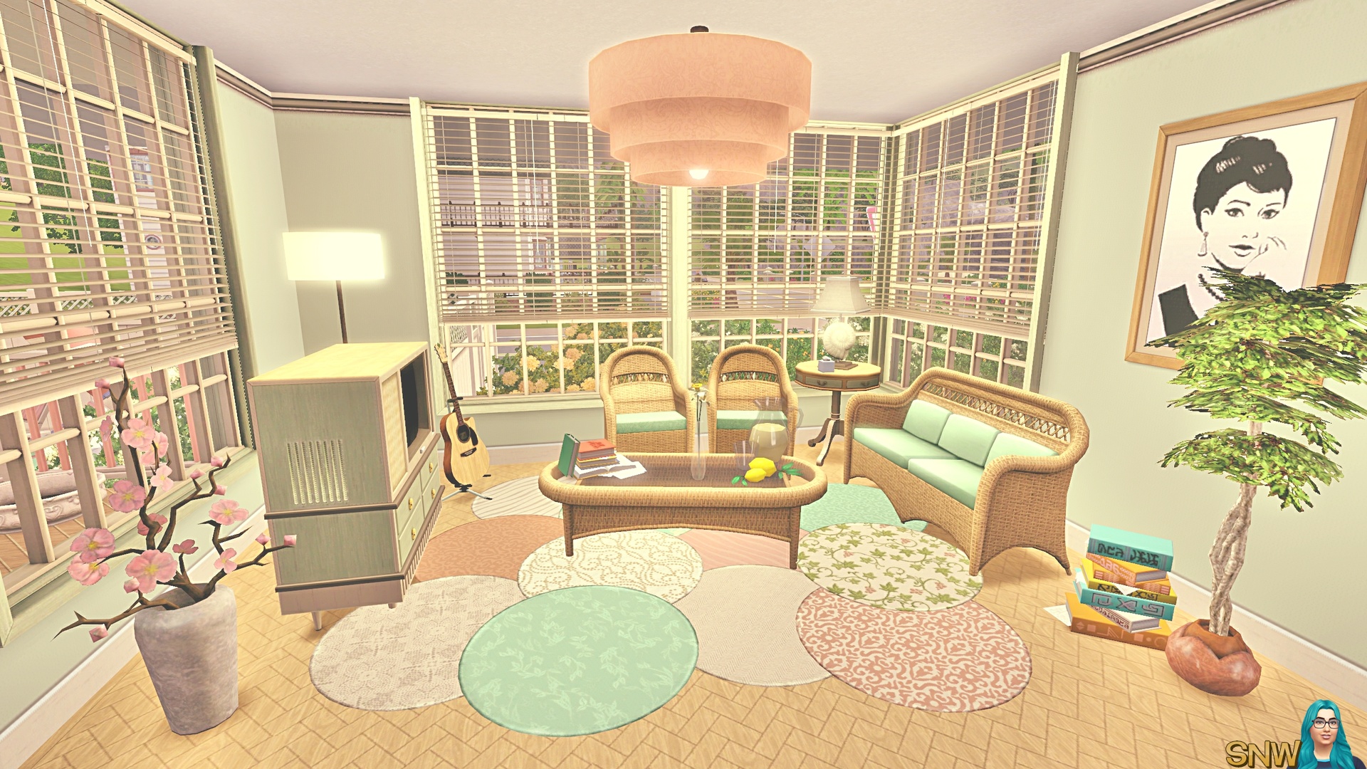 Minty &amp; Peach Beach House