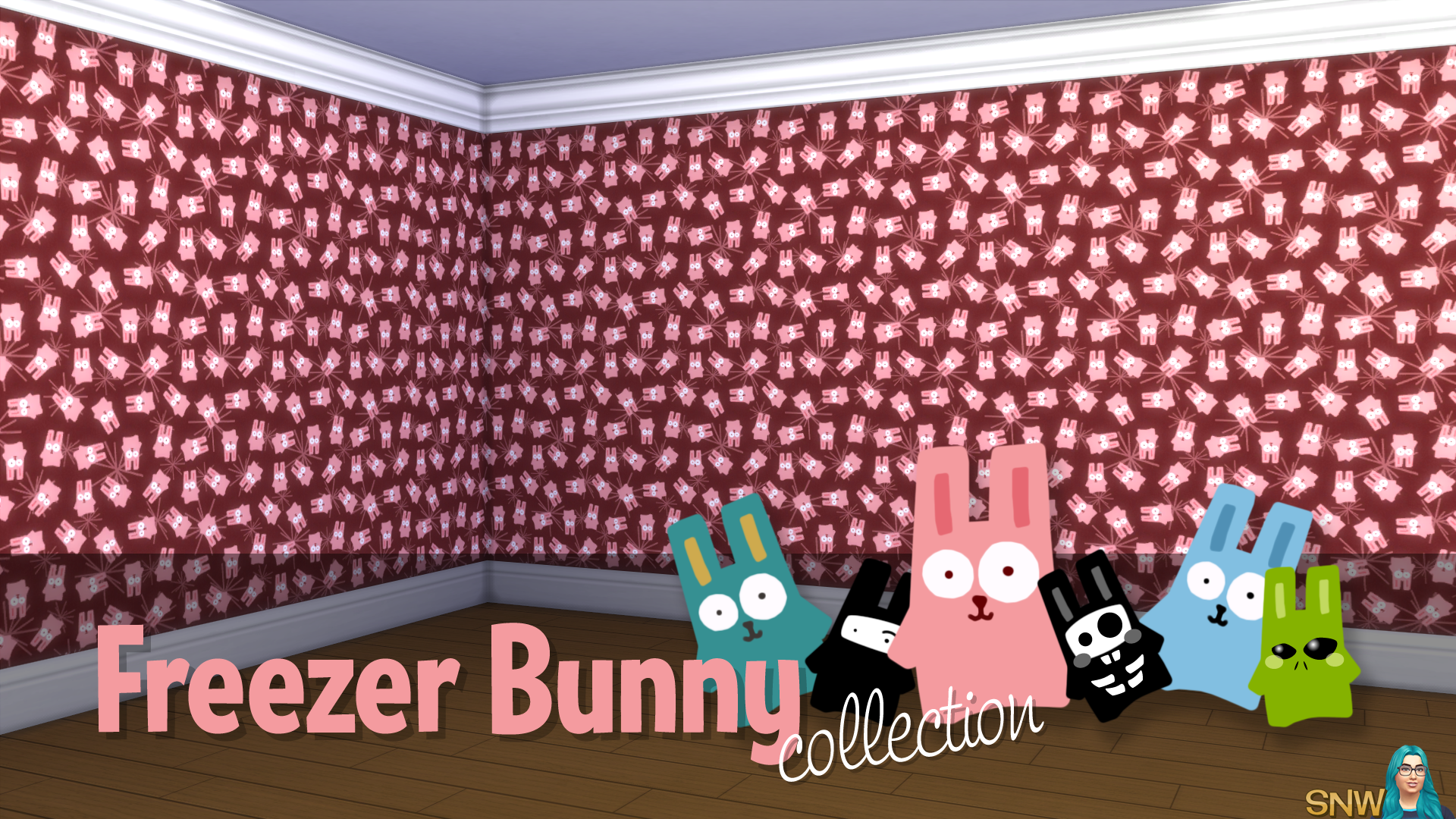 Freezer Bunny Collection: Small Bunnies/Starburst Wallpapers