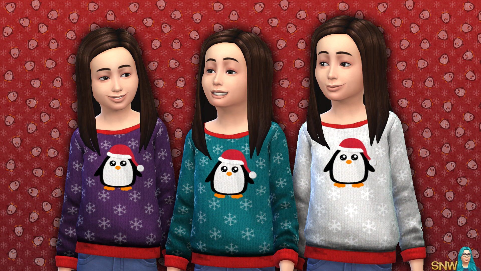 Children&#039;s Penguin Christmas Sweater