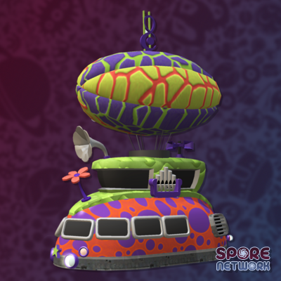 Woodstock Religious Zeppelin Spore Vehicle by Rosana at SporeNetwork