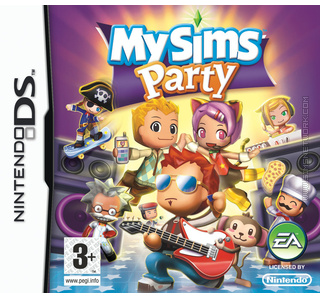 MySims Party DS box art packshot