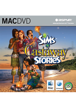 The Sims: Castaway Stories for Mac box art packshot jewel case